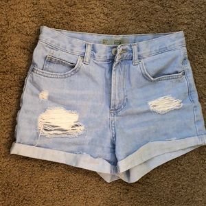 Top shop jean shorts